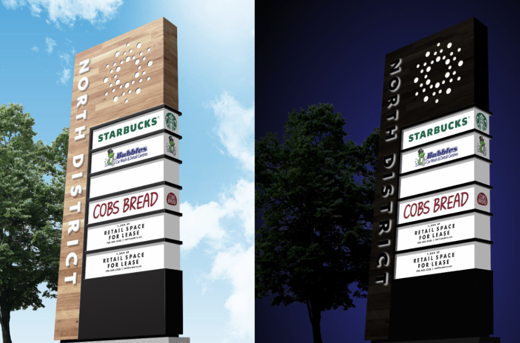 Eye-catching pylon signs for business