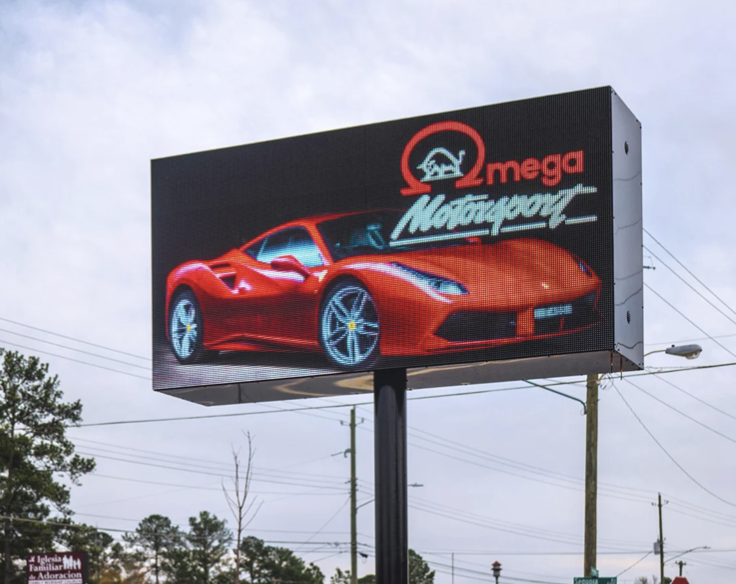 Interactive LED digital signs for engaging content