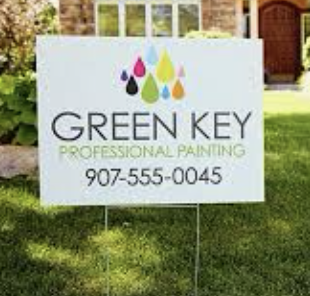 Versatile yard signs for event announcements