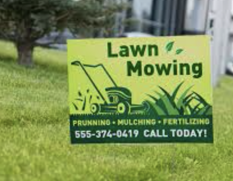 Eye-catching yard signs for residential promotion