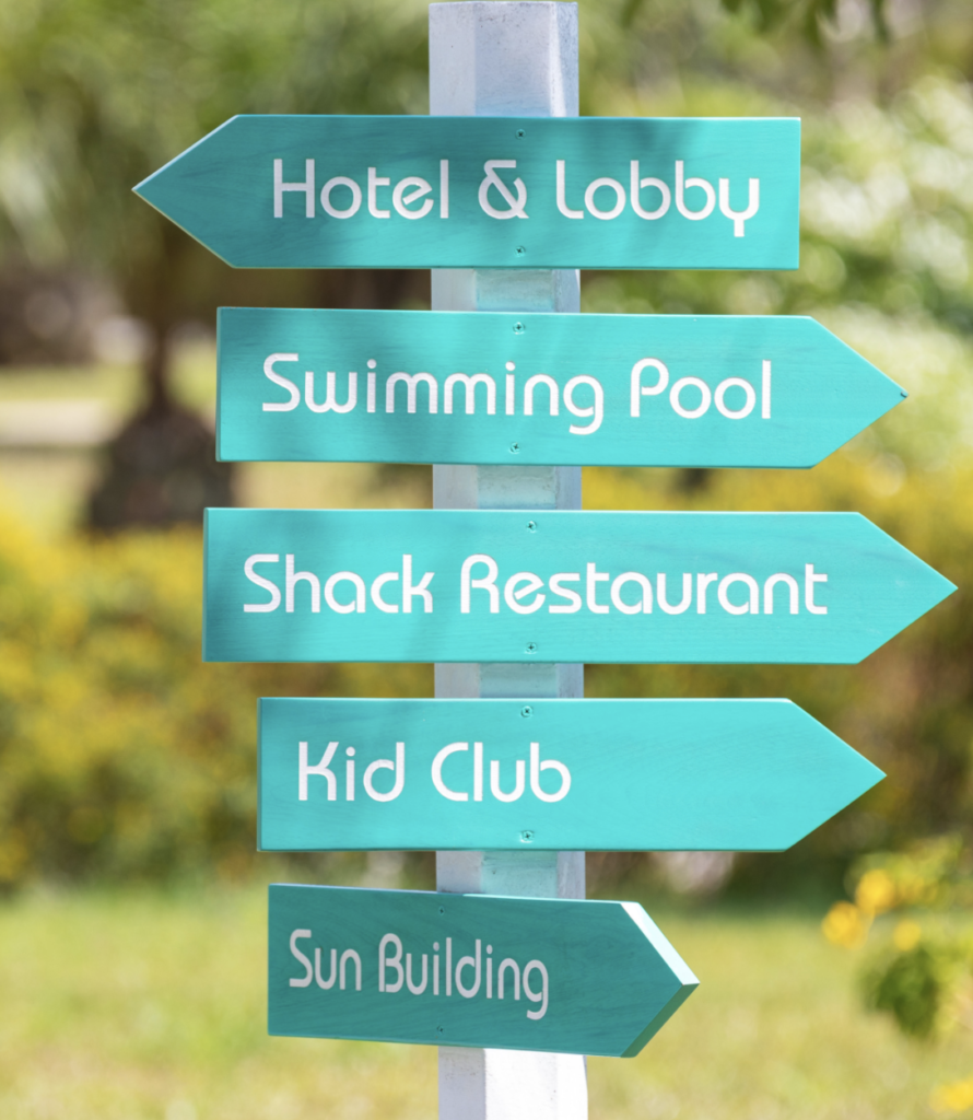 Custom wayfinding signs for clear directions