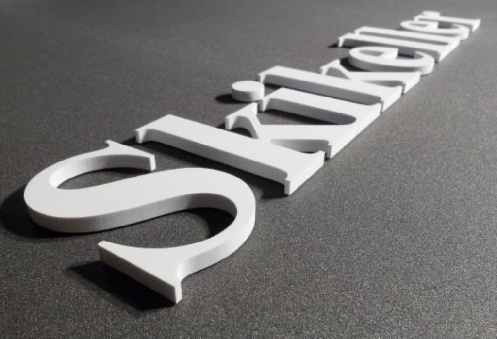 Dimensional letter signs for standout branding